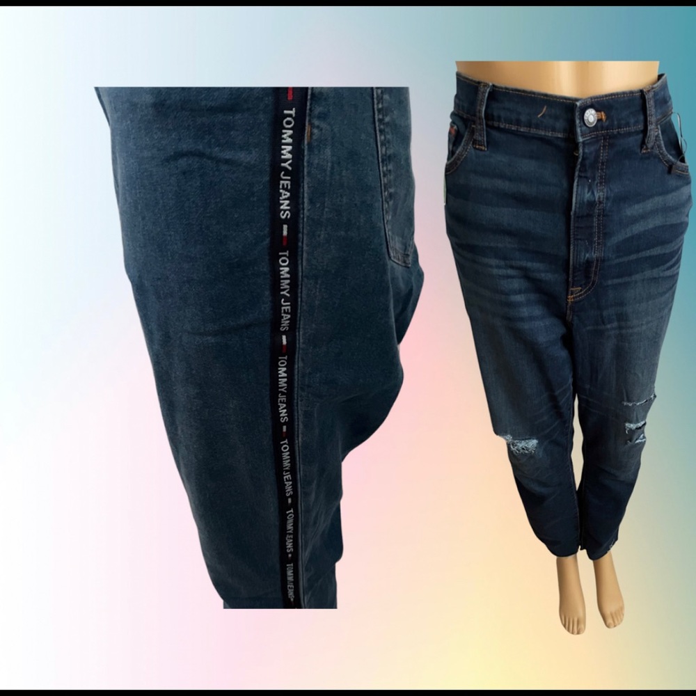 TOMMY ADAPTIVE LOGO TAPE JEGGING